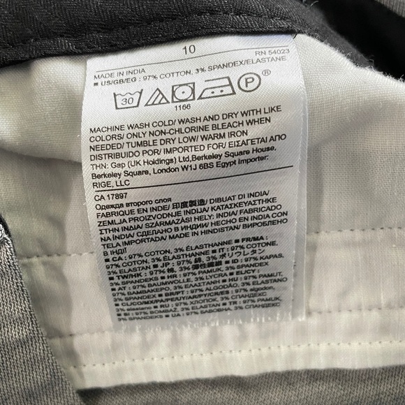 Banana Republic Jackson fit gray cropped ankle capri business pant size 10 - Picture 6 of 8